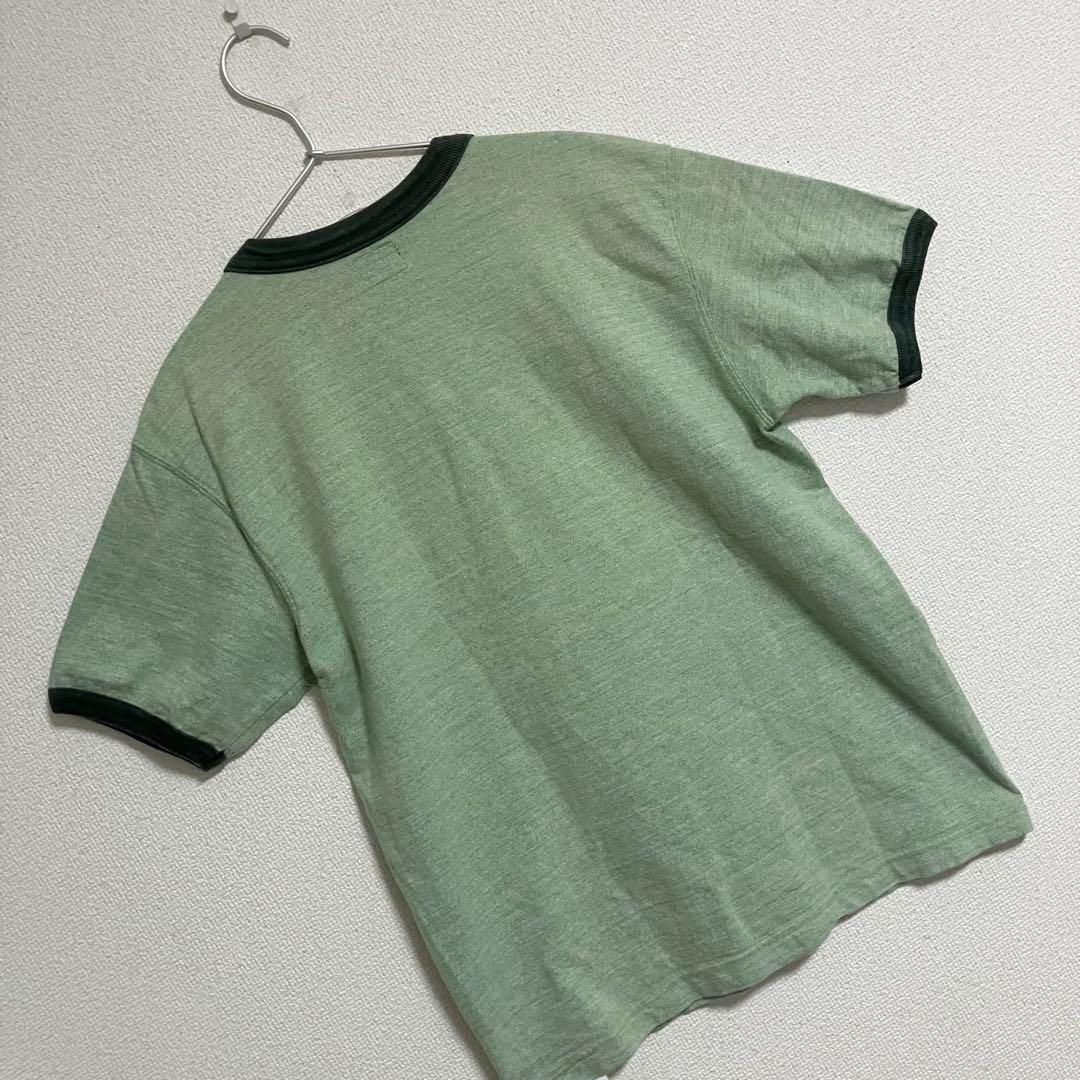 THE REAL McCOY’S 染み込みプリントリンガーTシャツ 38