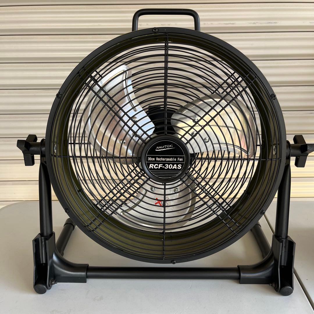 希少 【ナカトミ】30cm 充電 ファン RCF-30AS バッテリー
