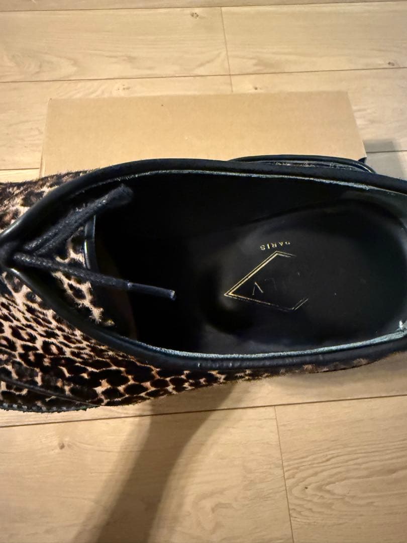 ADIEV PARIS Leopardレオパードアデューパリ豹柄ハラコシューズ