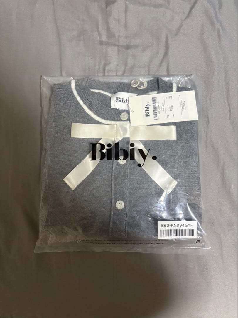 bibiy 2026 ss popup リボンニットカーディガン