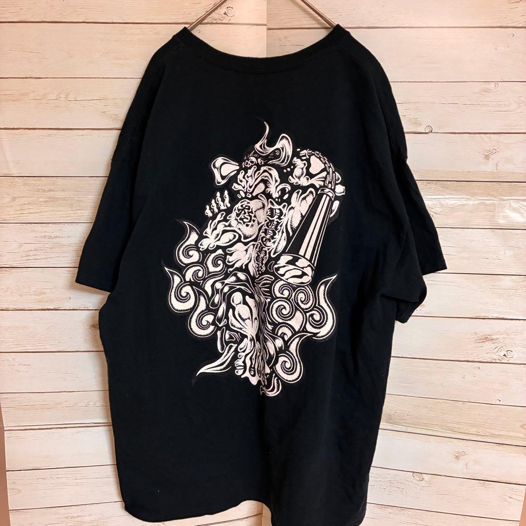ヌンチャク Tシャツ XL 黒 ギルダン ハードコア パンク