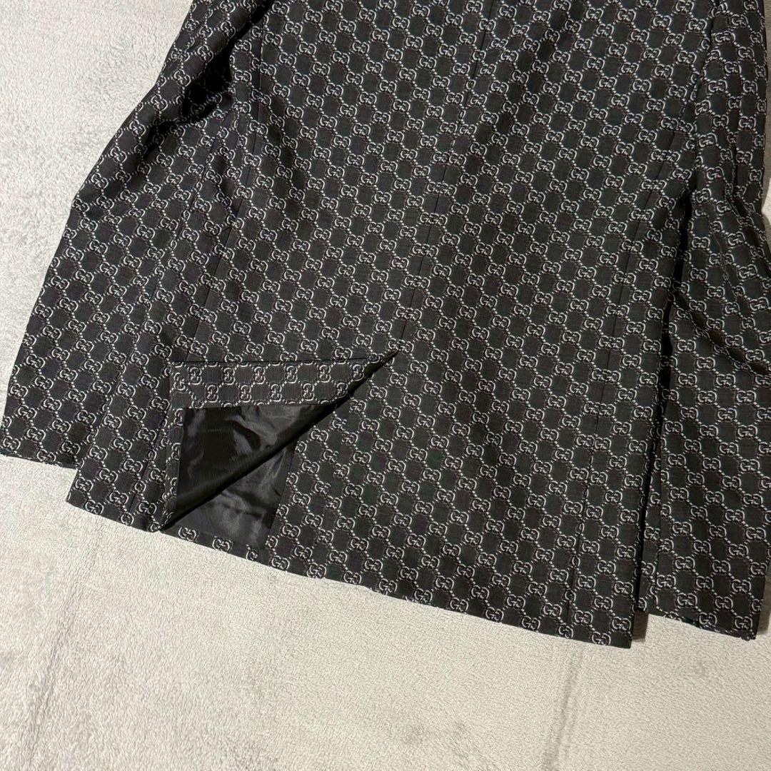未使用タグ付 GUCCI グッチ GGギンガム テーラードジャケット サイズ46