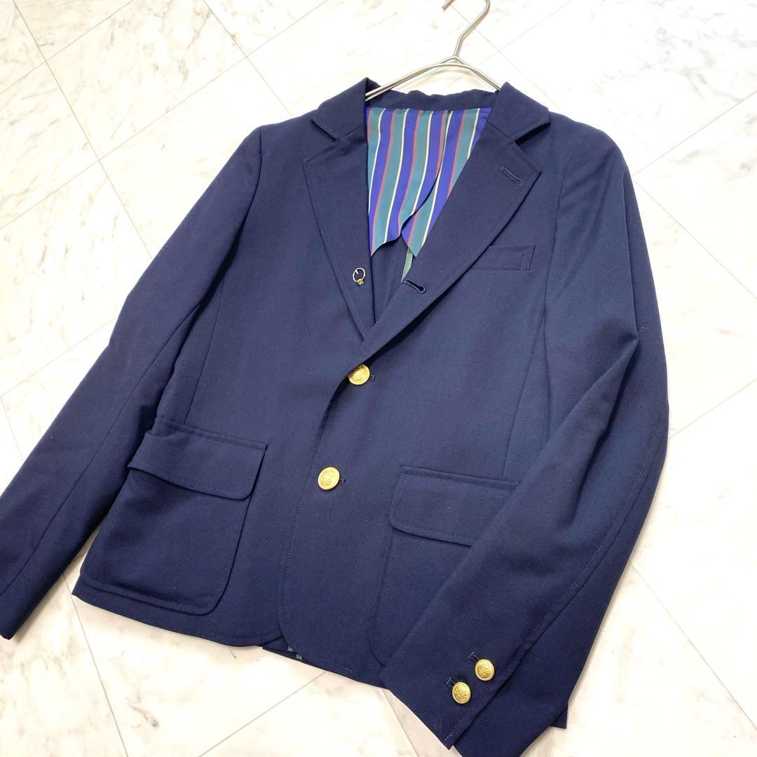 極美品✨BEAMS BOY 紺ブレ　金ボタン　ネイビーテーラードジャケット