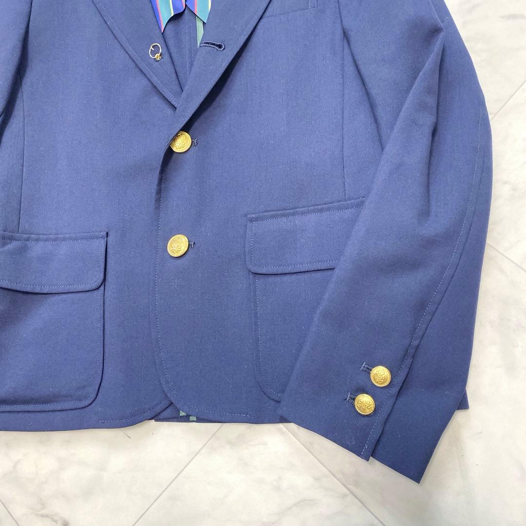 極美品✨BEAMS BOY 紺ブレ　金ボタン　ネイビーテーラードジャケット