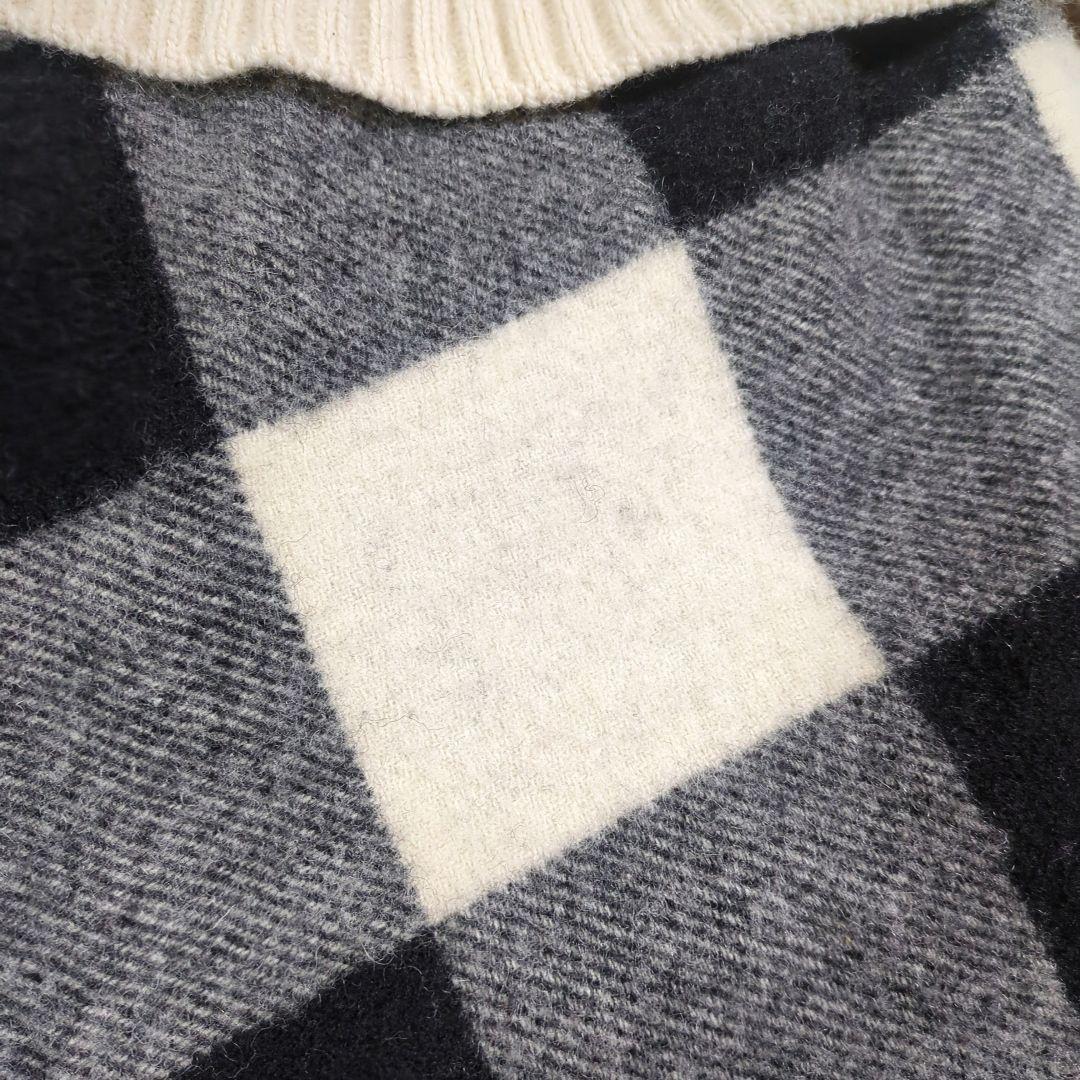 最終★美品✨️バーバリーブルーレーベル♡ケーブル編みニット♡ドッキングOP