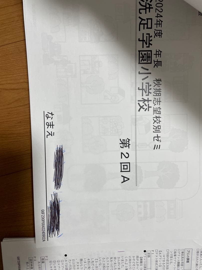 洗足学園小学校　最新年度2024秋期志望校ゼミ フル8回　理英会