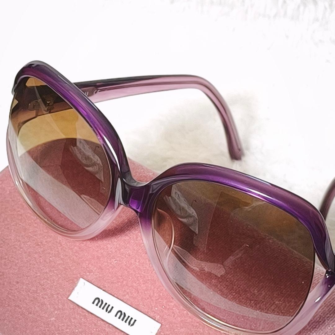 miu miu サングラス サイドロゴ SMU10M グラデーションレンズ