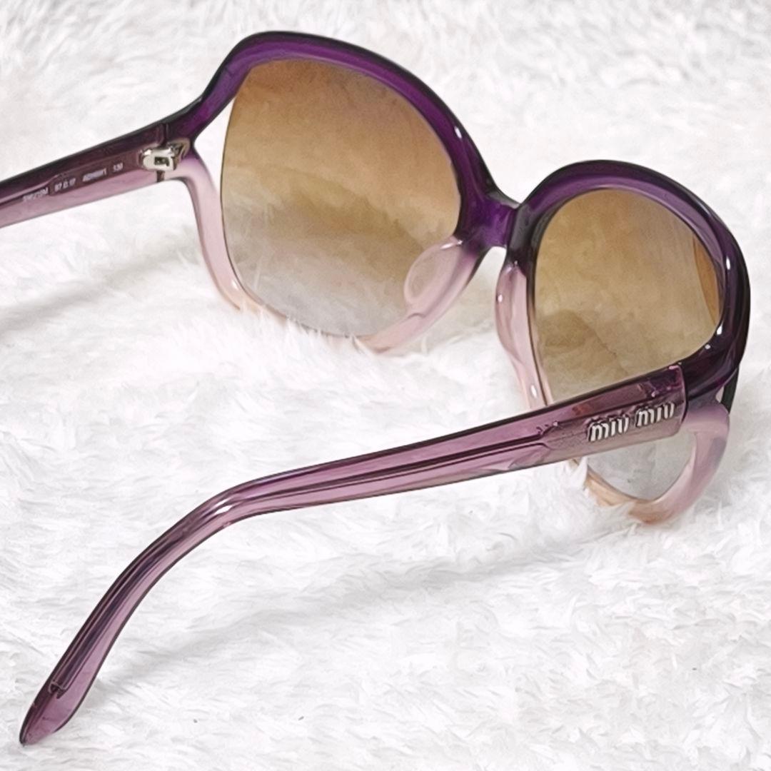 miu miu サングラス サイドロゴ SMU10M グラデーションレンズ