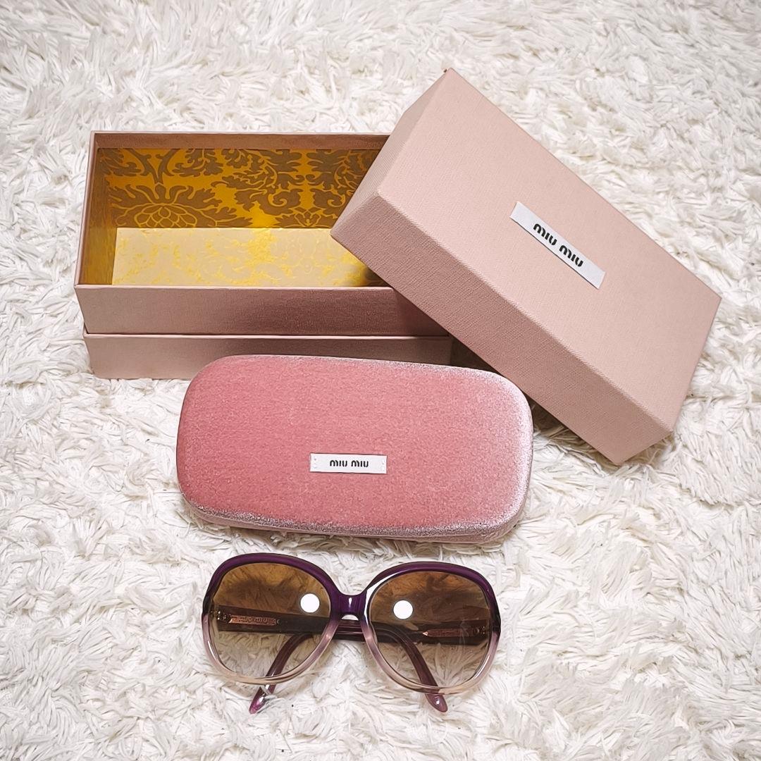 miu miu サングラス サイドロゴ SMU10M グラデーションレンズ