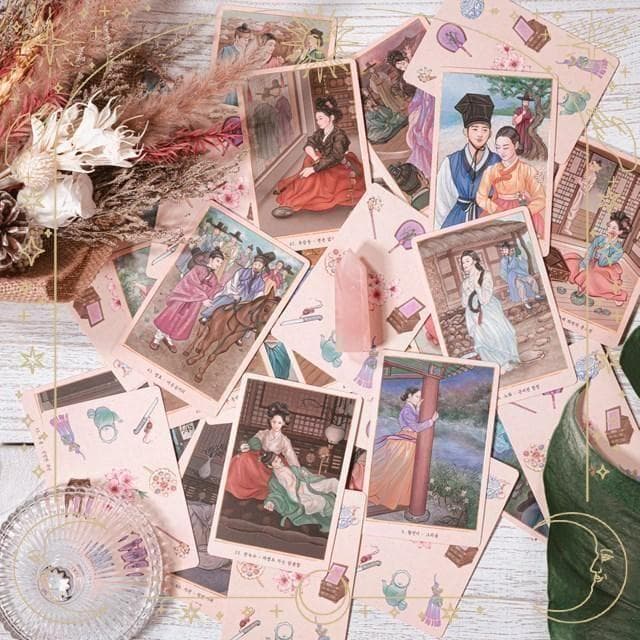 入手困難✨韓国の妓生を描く美麗デッキ✨解語花／コリアンキーセンオラクルカード