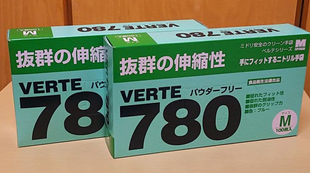 ディスポタイプ ニトリル製ソフト手袋【Mサイズ セット】