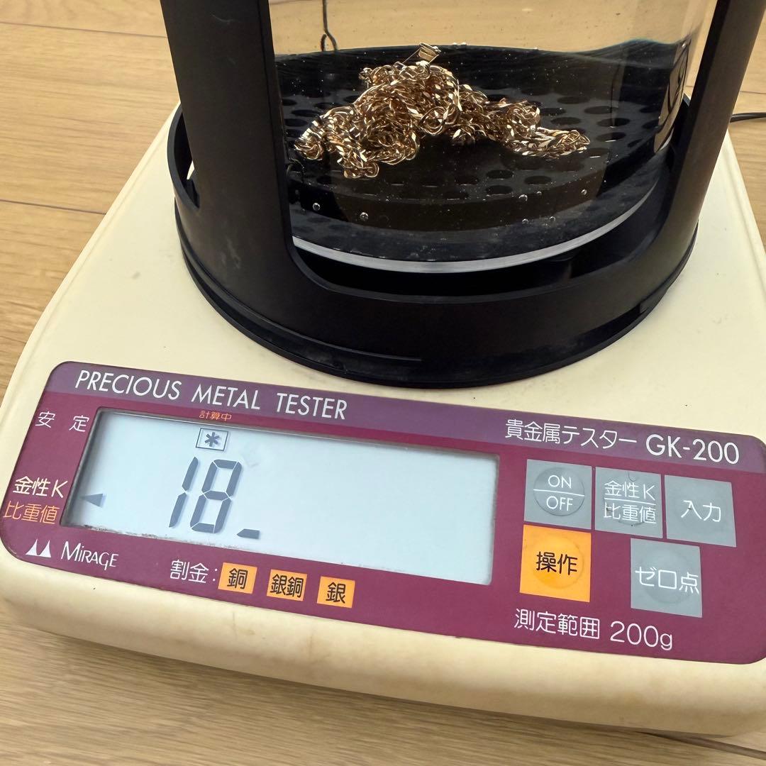 【造幣局検定】K18 喜平ネックレス 12面トリプル 30.5g 50cm