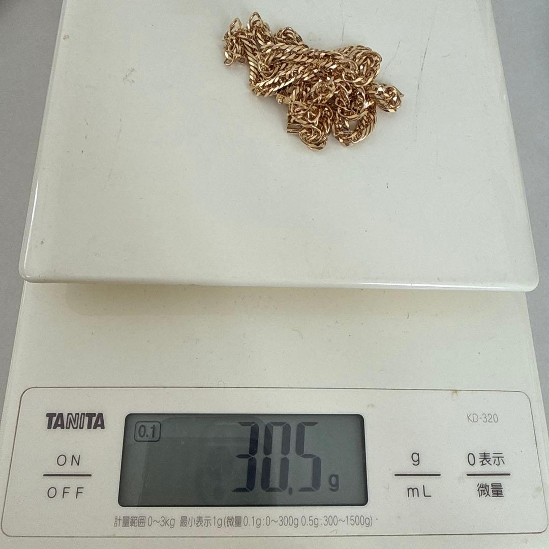 【造幣局検定】K18 喜平ネックレス 12面トリプル 30.5g 50cm