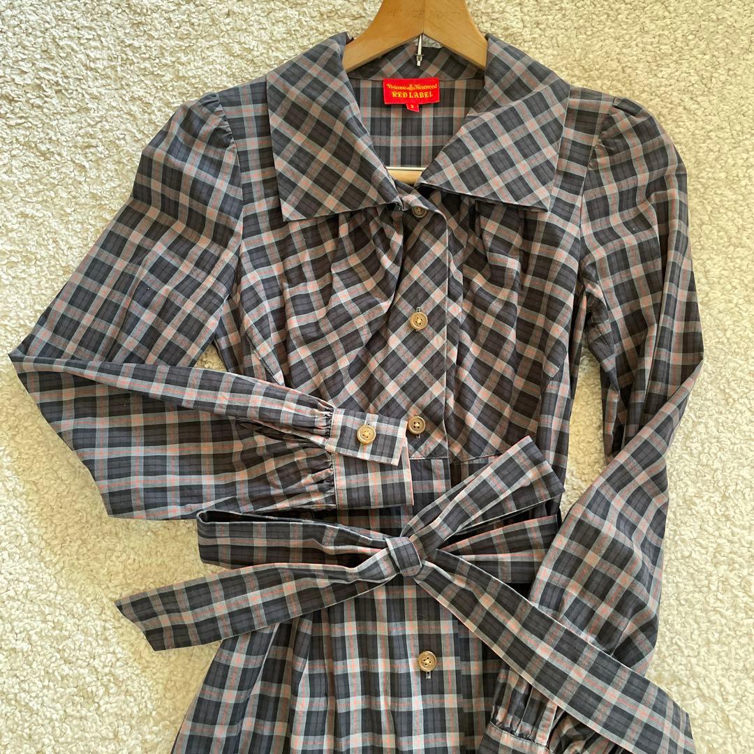 Vivienne Westwood チェック　シャツワンピース