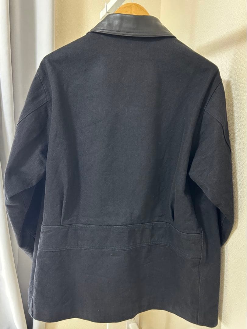 24aw COMOLI デニムレザーワークジャケット　サイズ1 タグあり