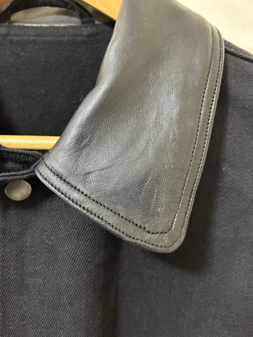 24aw COMOLI デニムレザーワークジャケット　サイズ1 タグあり