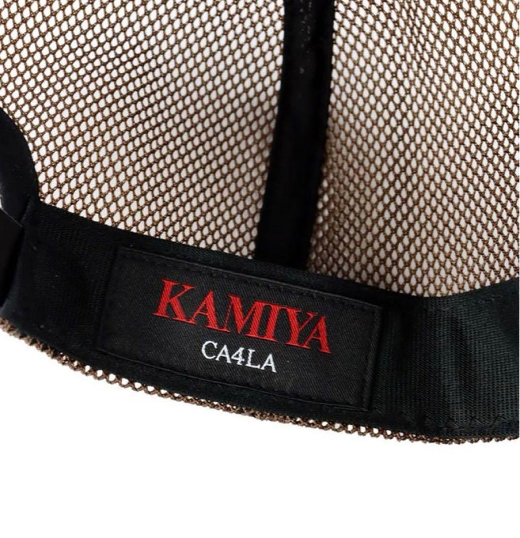 【25SS】KAMIYA カミヤ ‘’KMY‘’Mesh Cap ブラウン