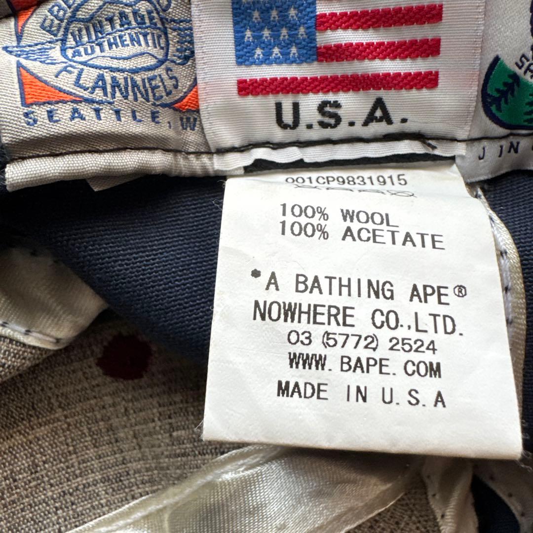 A BATHING APE ネイビーキャップ
