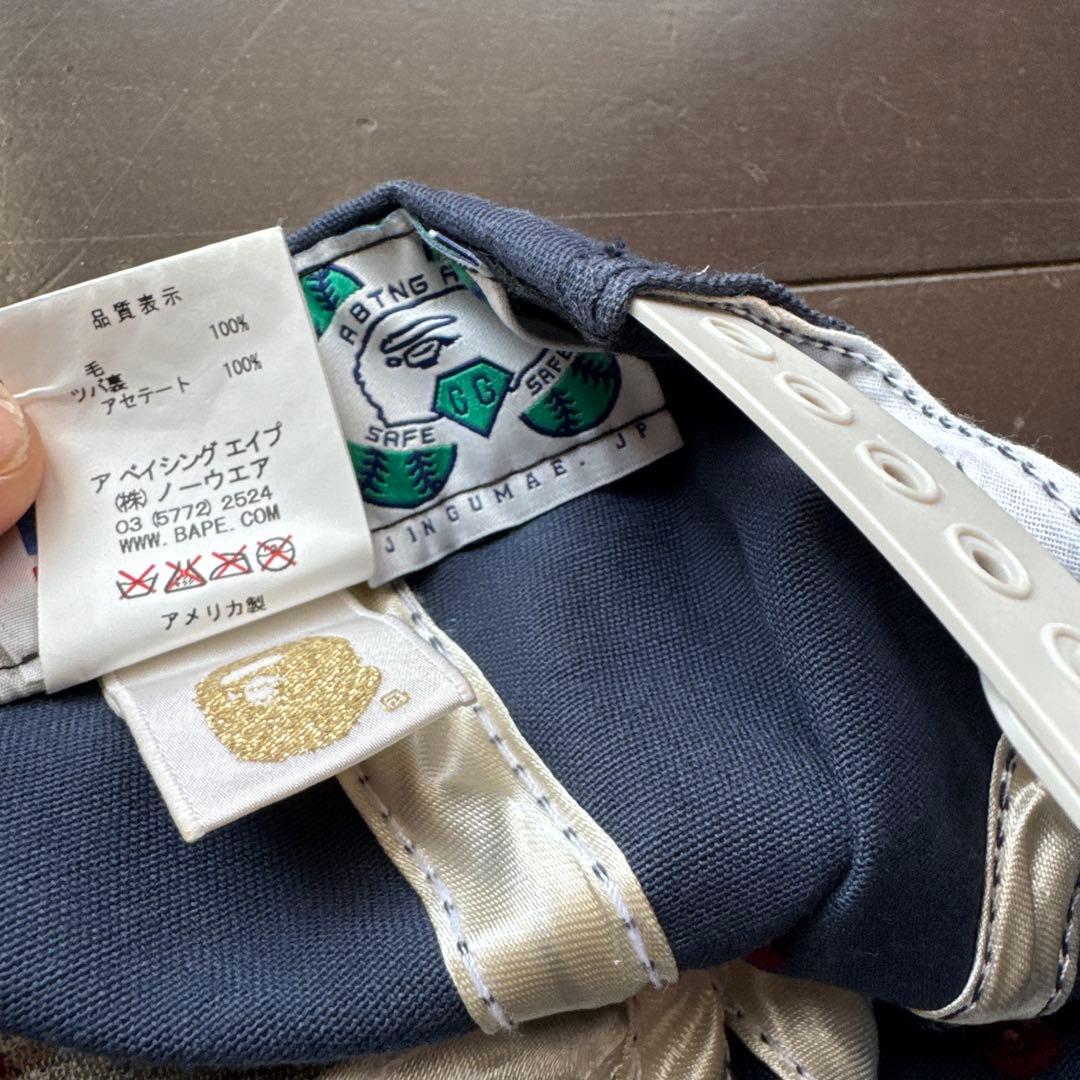 A BATHING APE ネイビーキャップ