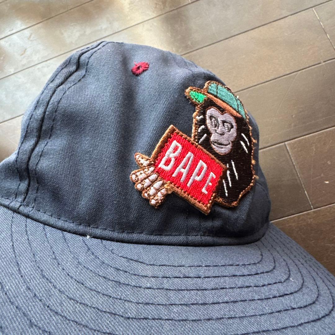 A BATHING APE ネイビーキャップ