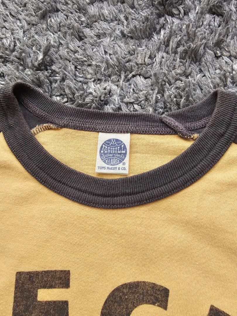TOYS McCOY (トイズマッコイ)　半袖Tシャツ イエロー/グレー