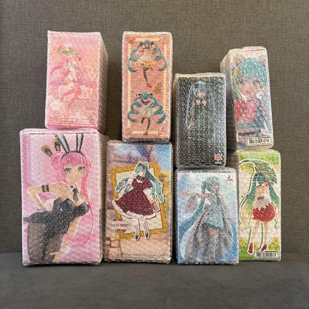 【新品・未開封】 初音ミク&巡音ルカ 新プライズ 8点セット
