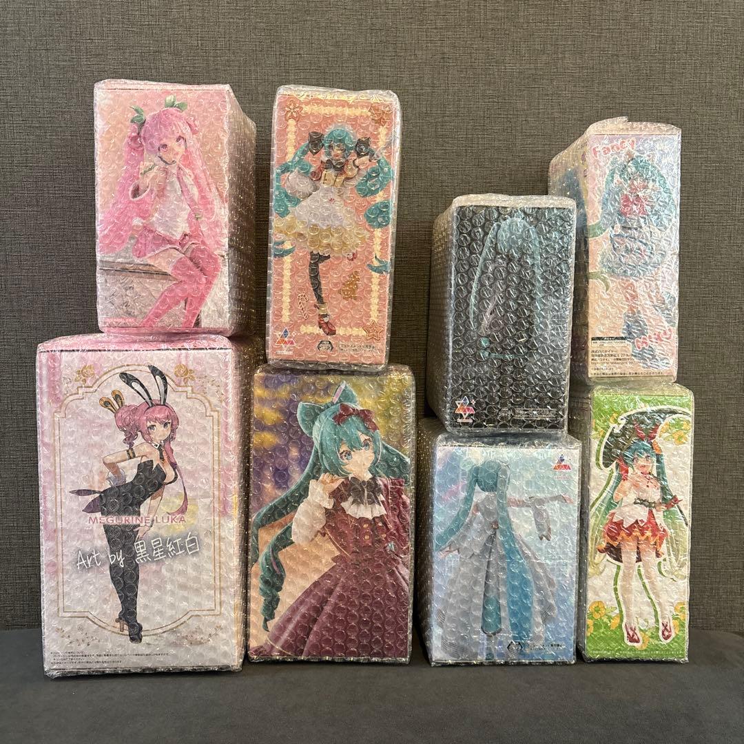 【新品・未開封】 初音ミク&巡音ルカ 新プライズ 8点セット