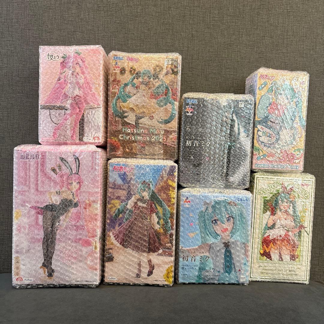【新品・未開封】 初音ミク&巡音ルカ 新プライズ 8点セット