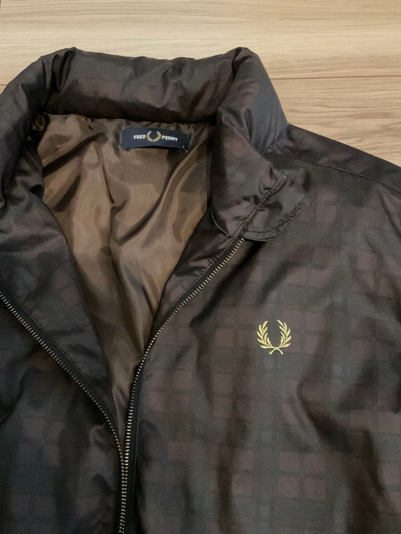FRED PERRY フレッドペリー モッズコート チェック柄ダウンライナー付き