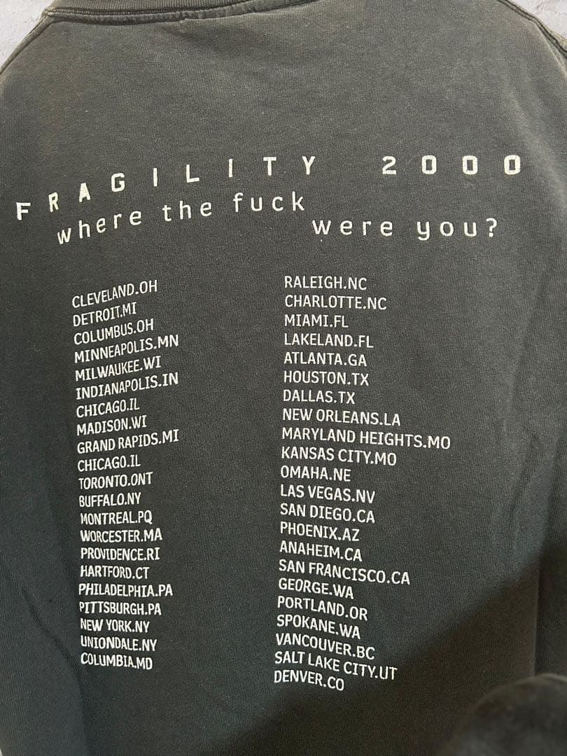 90s NIN The Fragile 2000 Tシャツ L USA製
