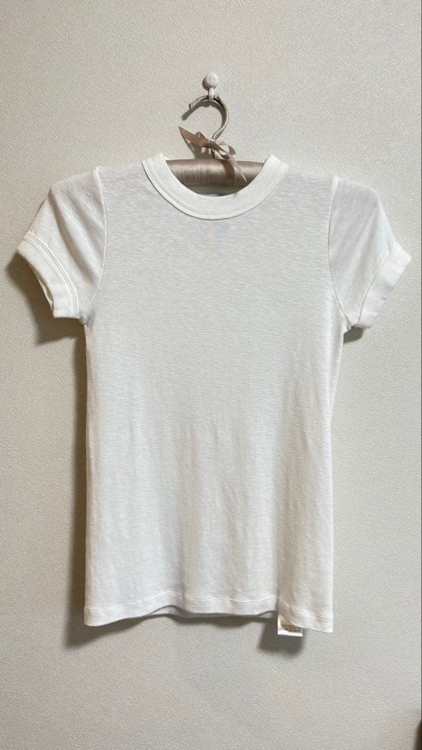 RON HERMAN ホワイト クルーネック Tシャツ