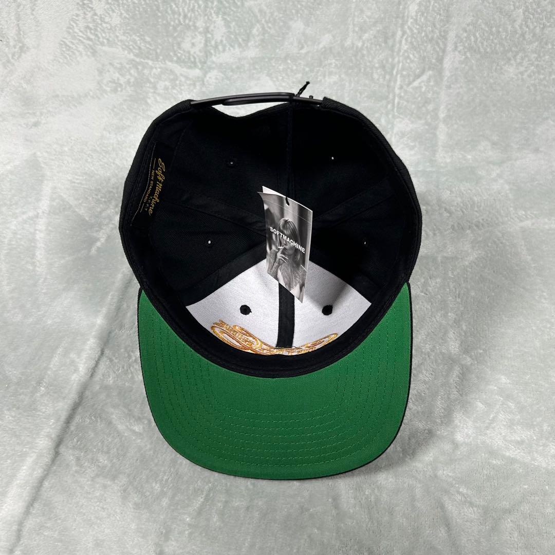 新品！ソフトマシーン 刺繍キャップ BURP CAP ブラック