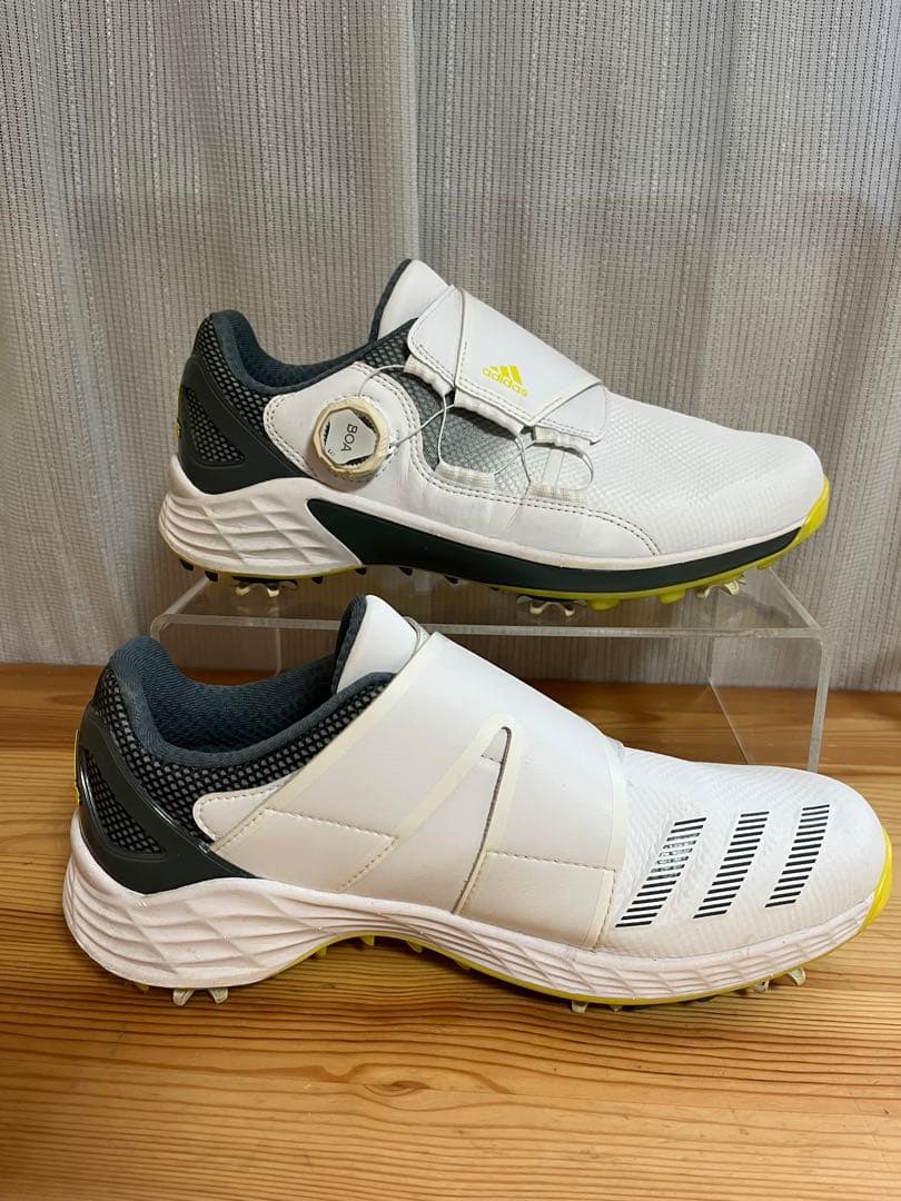 d697/極美品★adidas BOA ゴルフシューズ 女性用 24.5㎝
