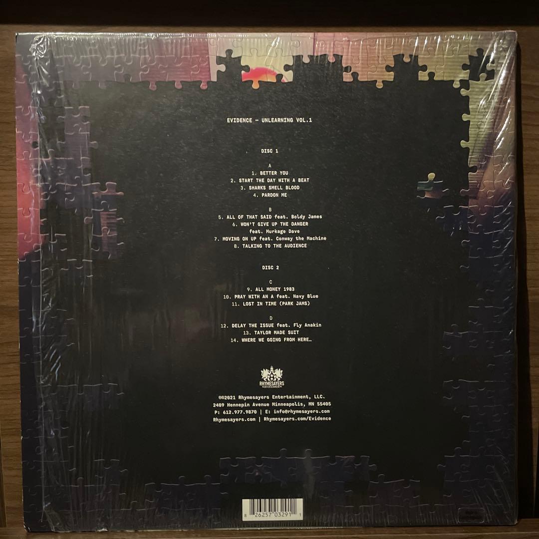 evidence UNLEARNING vol.1 レコード vinyl 美品