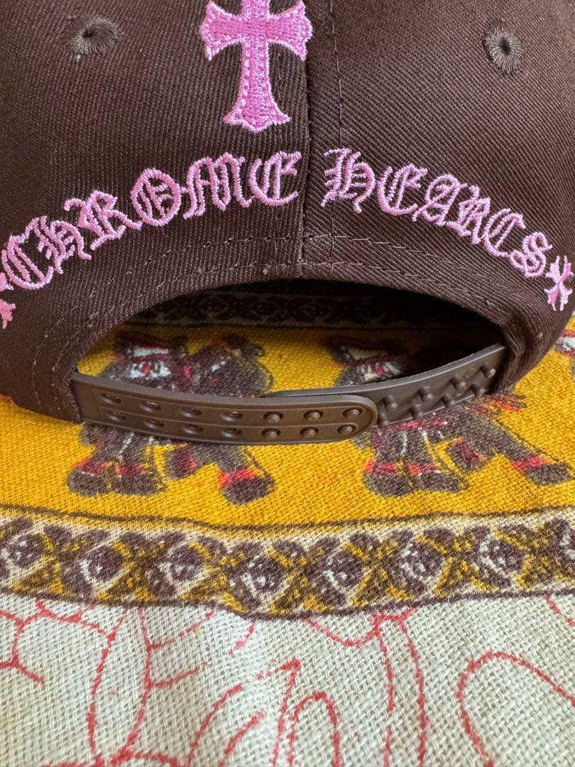 CHROME HEARTS ブラウンキャップ ピンク刺繍　早い者勝ち！！