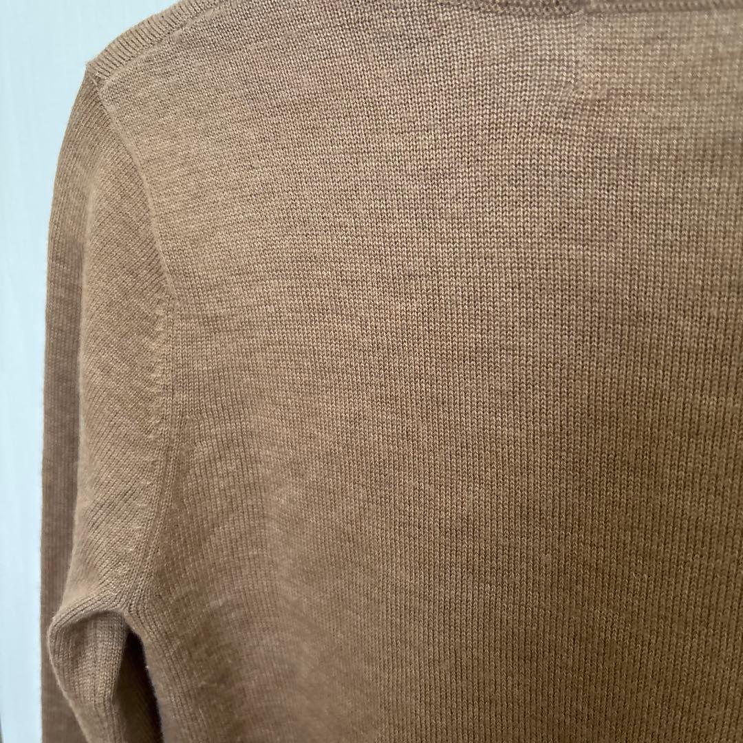 リリーブラウン ロゴ刺繍アーガイルカーディガン