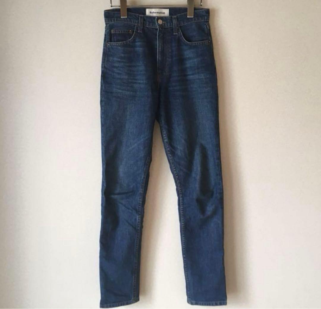 最終値下げ Reformation シガレット ジーンズ 24 W61 USA