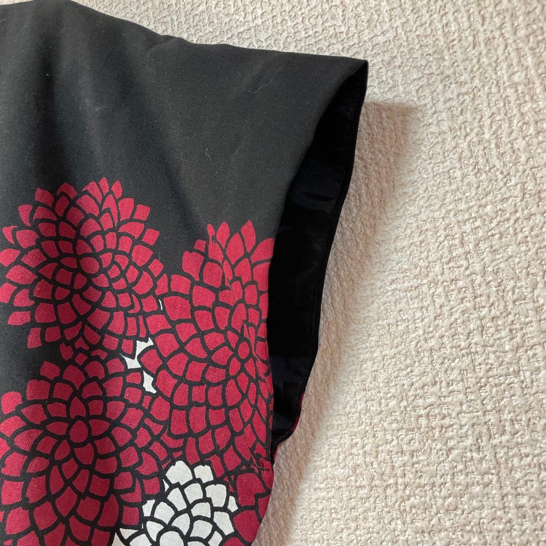 新品未使用タグ付 sou・sou 貫頭衣 雲間に菊 モスリン 長方形衣ワンピース