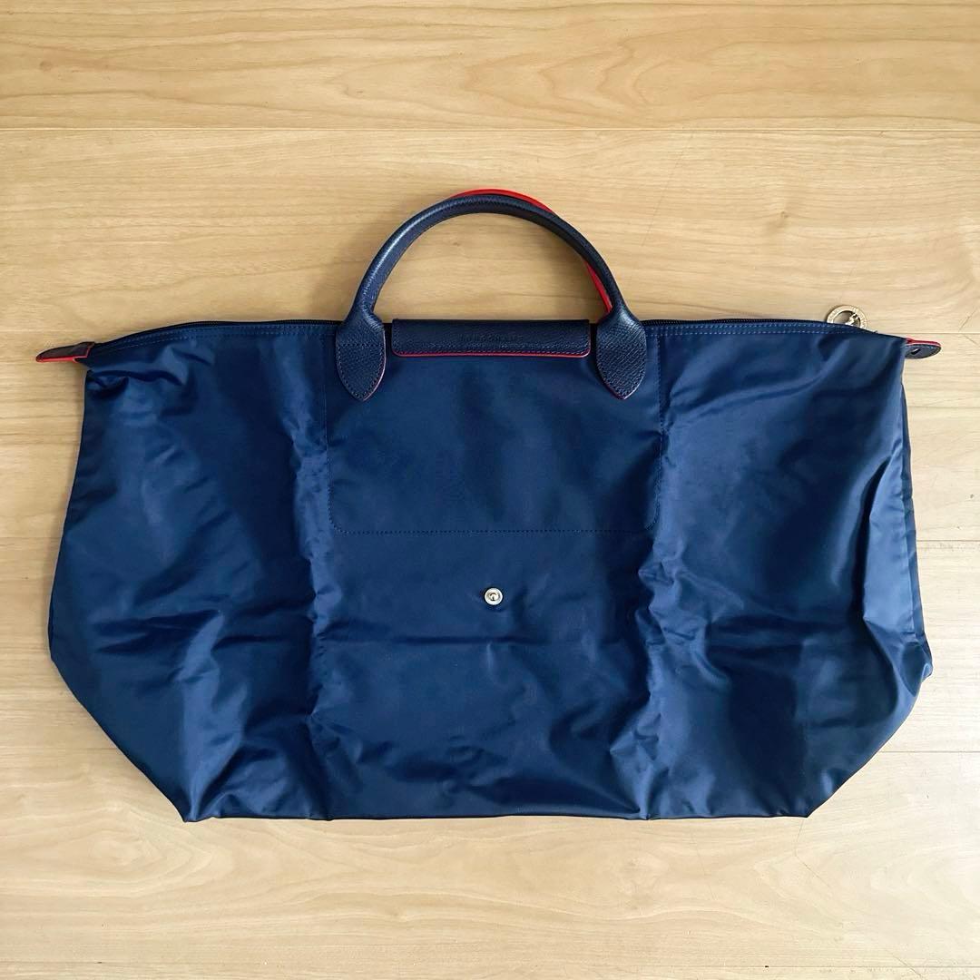 【美品】ロンシャン 正規品 トラベルバッグ ル プリアージュ XL ネイビー