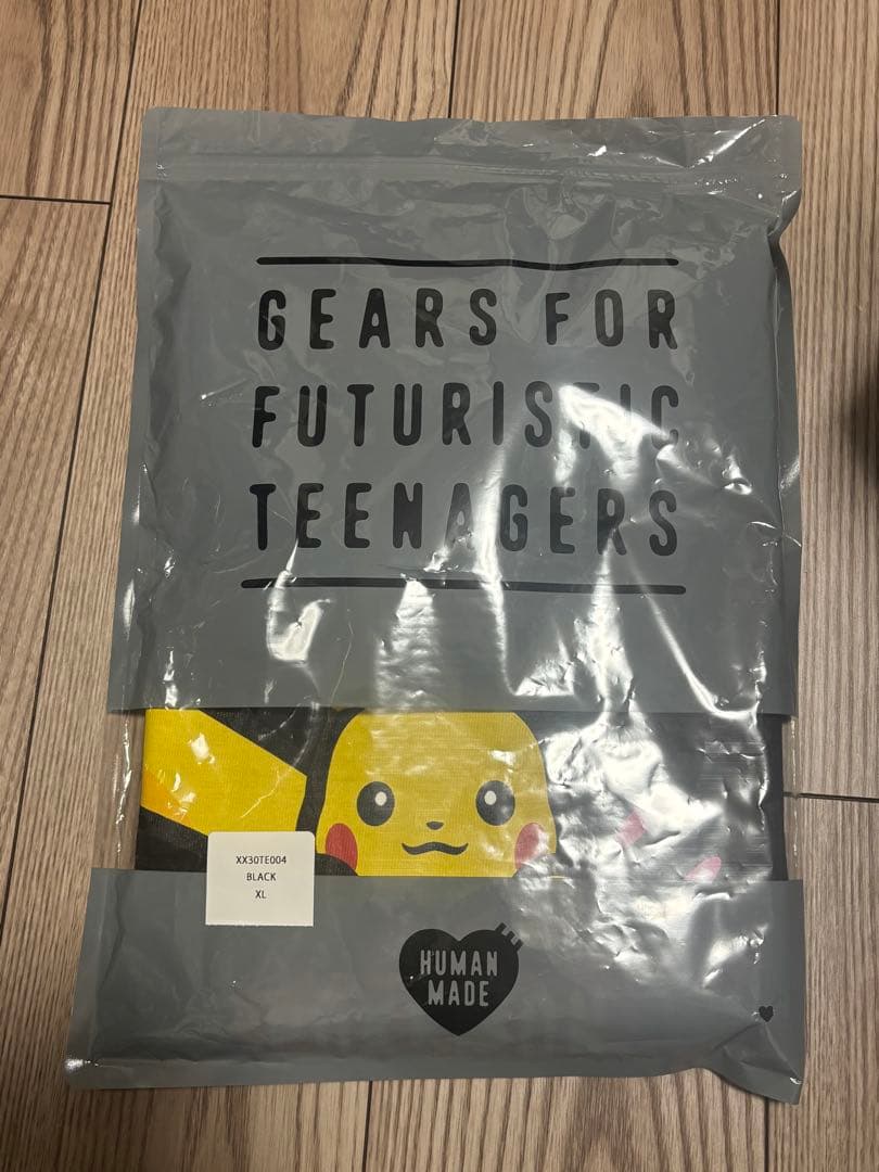 HUMAN MADE ポケモン ピカチュウ Tシャツ ブラック XL