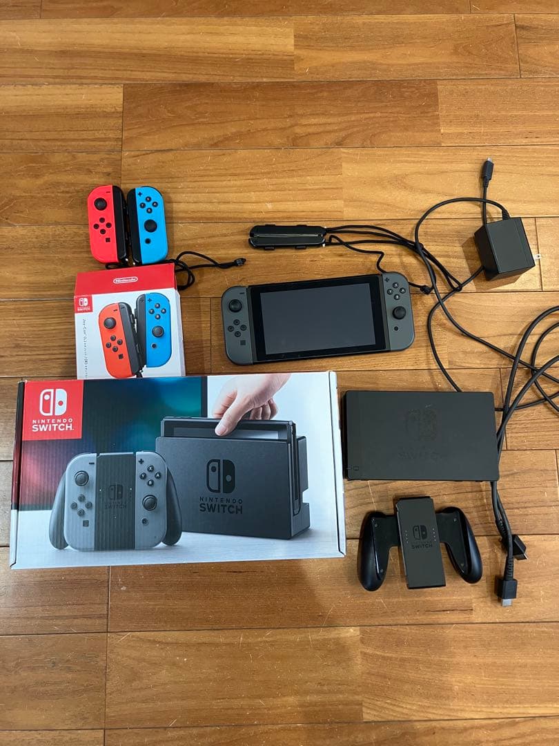 Switch 本体 グレー 未対策可能性大　 Joy-Con2セット　付属品フル