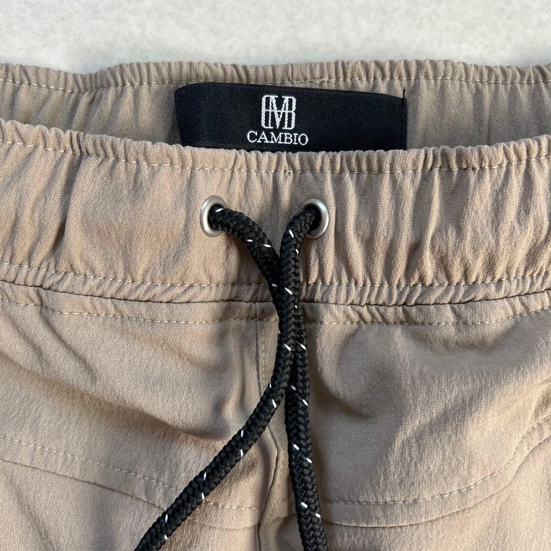 CAMBIO ハイストレッチ　サルエルテーパード　イージーパンツ M カンビオ