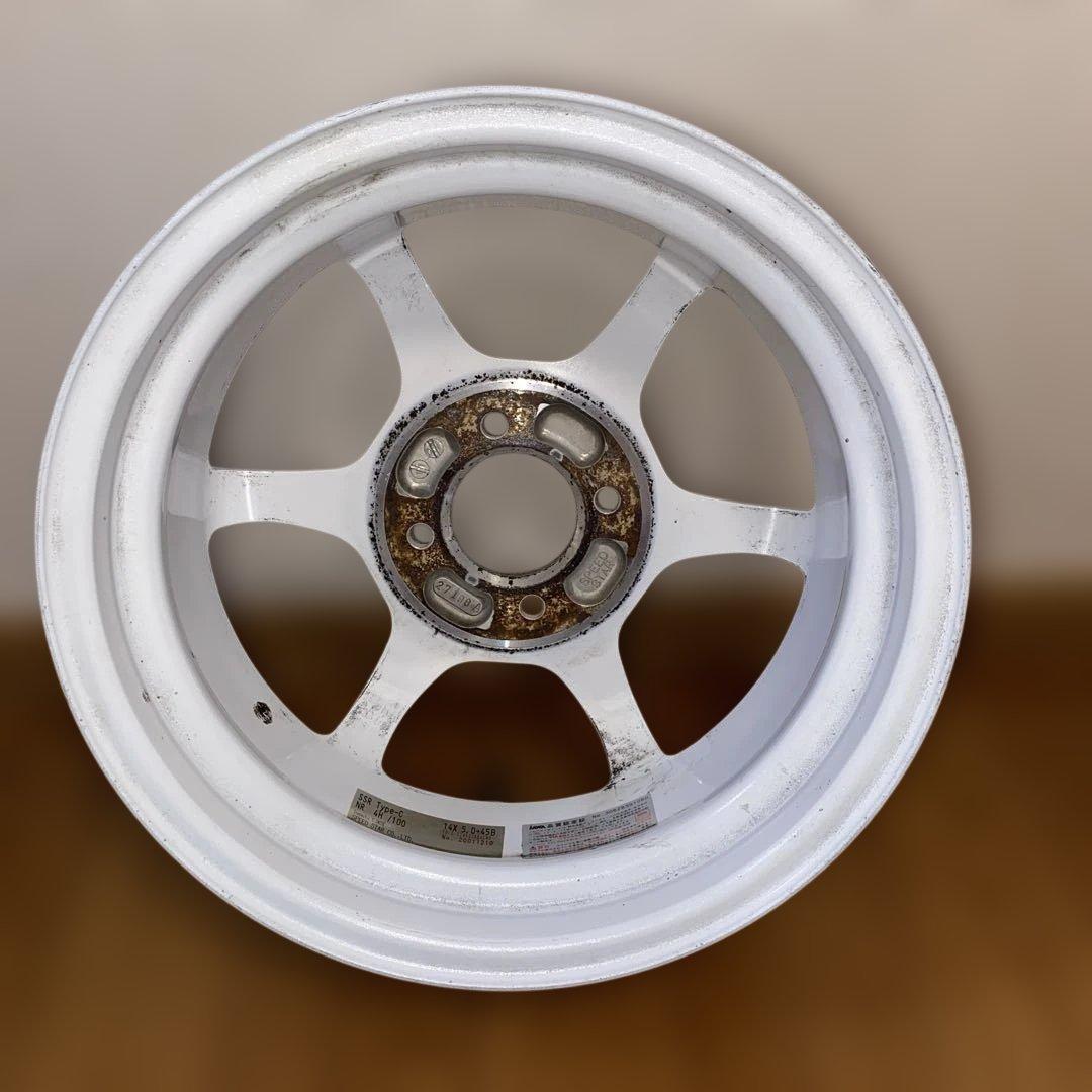 SSR TYPE-C 14インチPCD100 4H 5j +45 4本 白