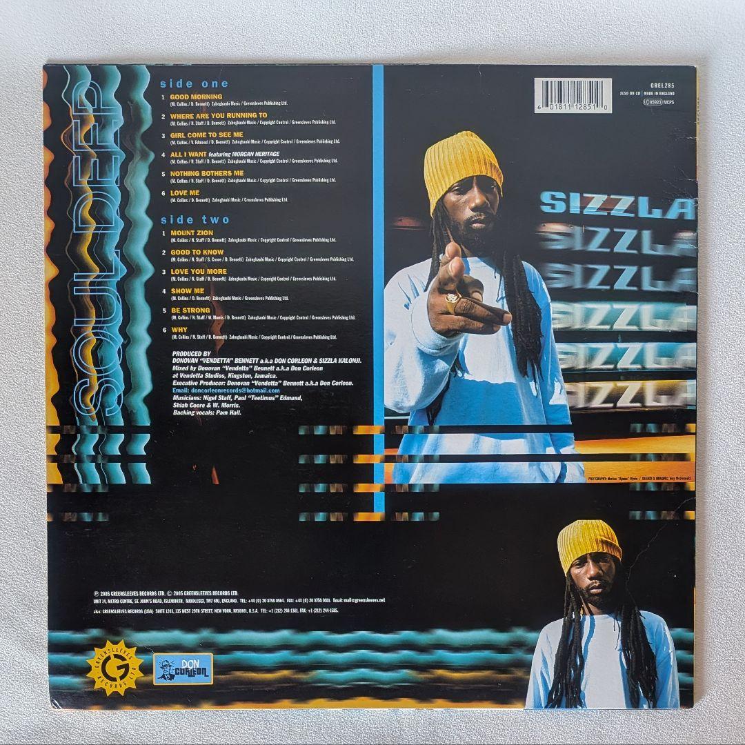 希少盤 Sizzla Soul Deep Be Strong レコード レゲエ
