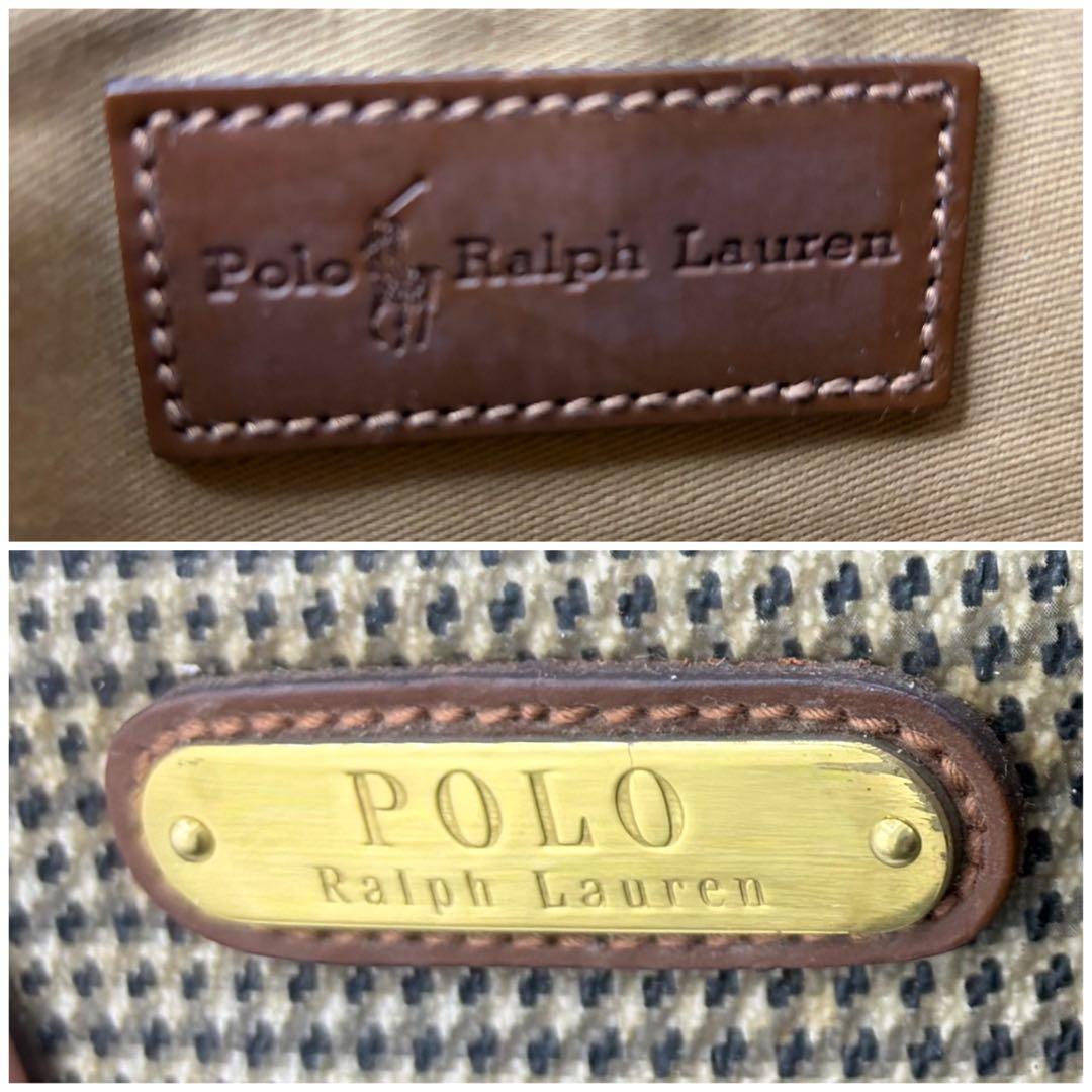 美品　POLO Ralph Lauren ボストンバッグ　千鳥格子柄　チェック柄
