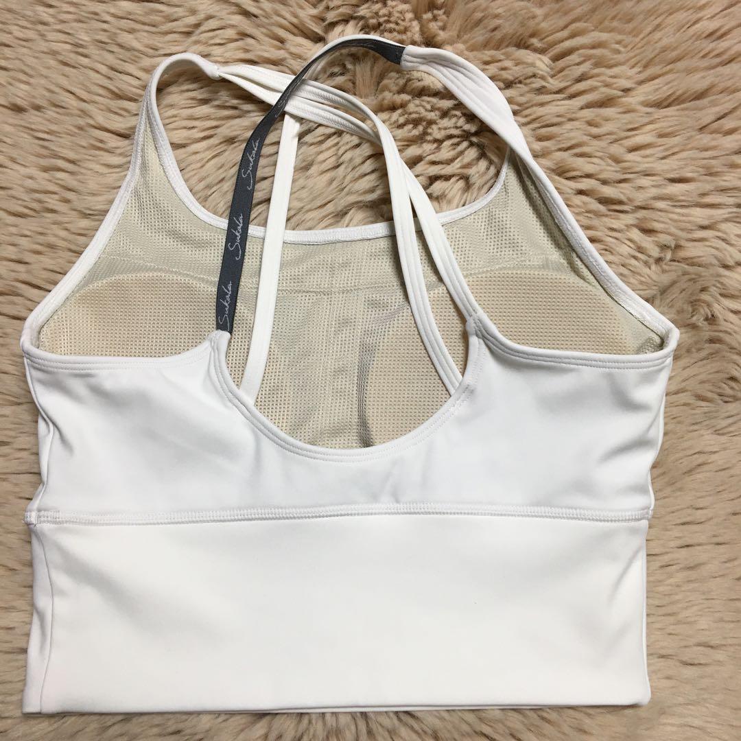 【新品未使用タグ付】SUKALA ベーシックロゴブラトップ　オフホワイト S