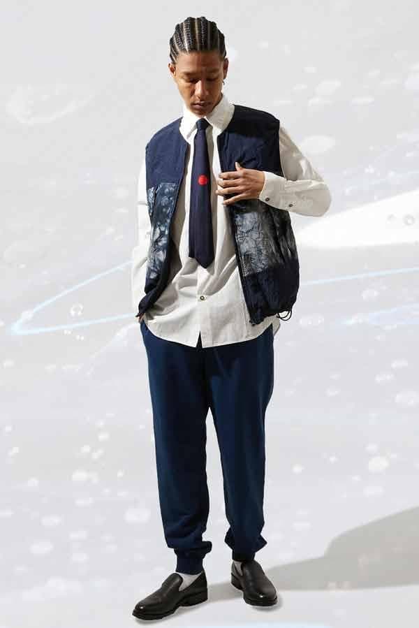 BLUE BLUE ブルーブルー 23AW ナイロン ジップ ベスト