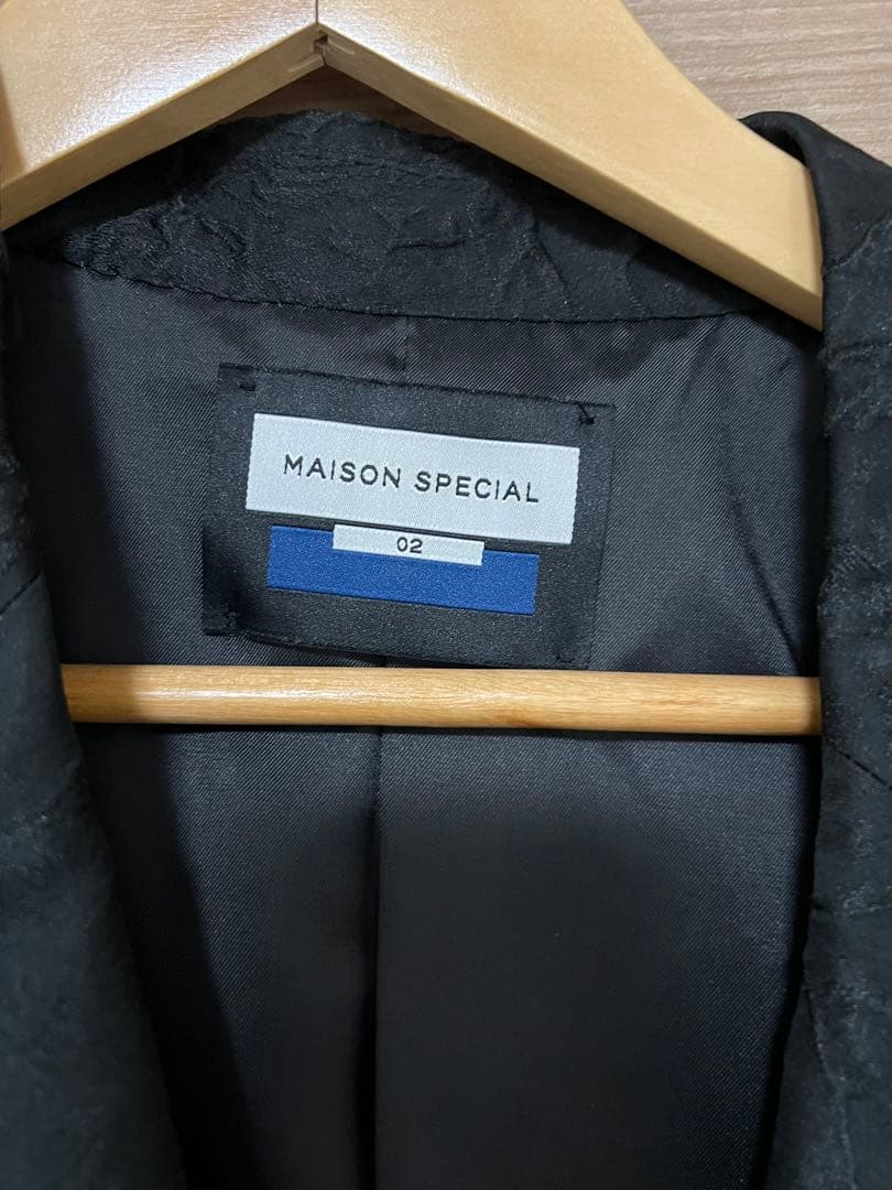 MAISON SPECIAL ブラック テーラードジャケット