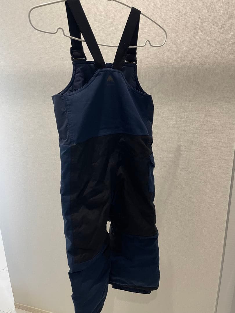 【極美品】Burton スノーボードウェア キッズ　4T ビブパンツ　ネイビー