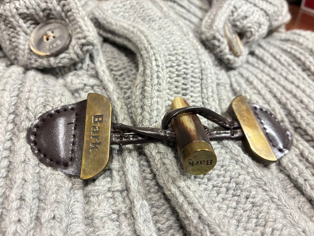 Bark ウールニットダッフルコート